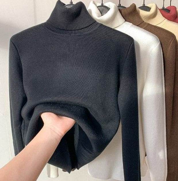 Alpaca - Maxi comfort sweater with turtleneck