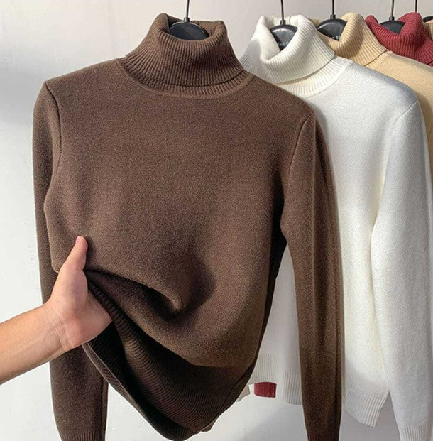 Alpaca - Maxi comfort sweater with turtleneck