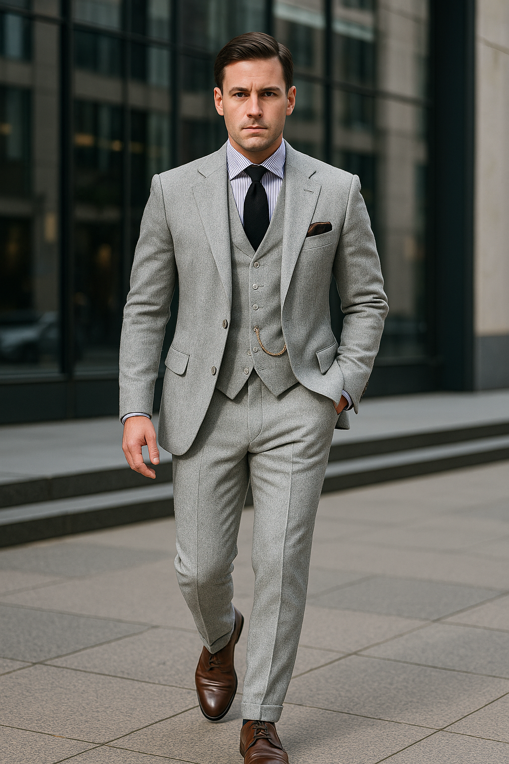 Herren Anzug Set 3-teilig