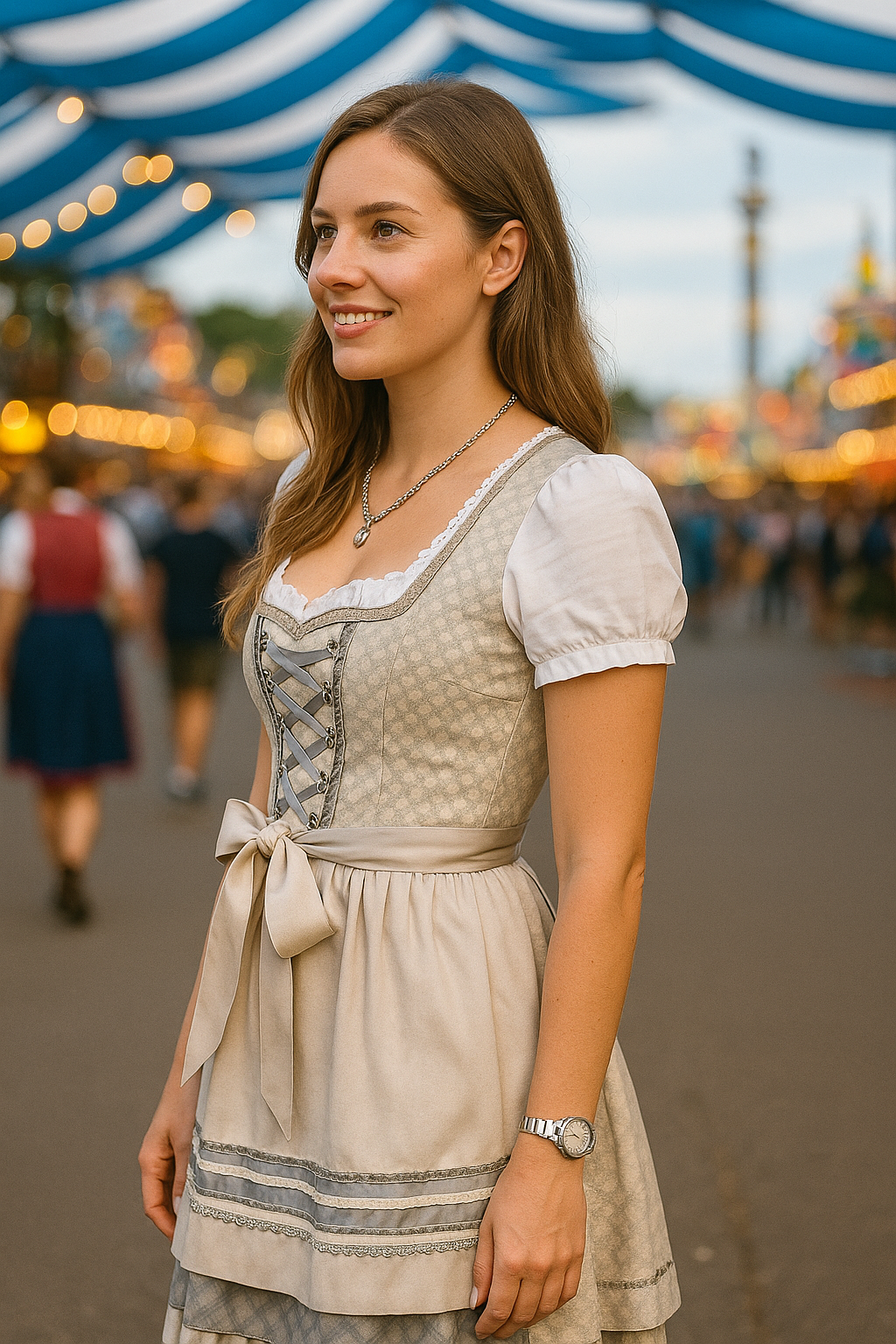 Milena - Traditionelles Damen-Dirndl für Oktoberfest und Volksfeste | Perfektes Trachtenkleid für Frauen
