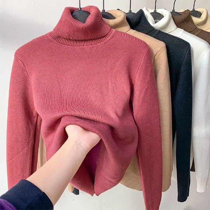 Alpaca - Maxi comfort sweater with turtleneck