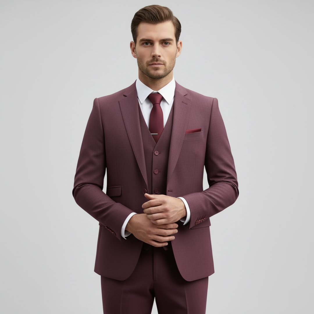 Francesco | Eleganter 3-teiliger Herrenanzug für Hochzeitsgäste