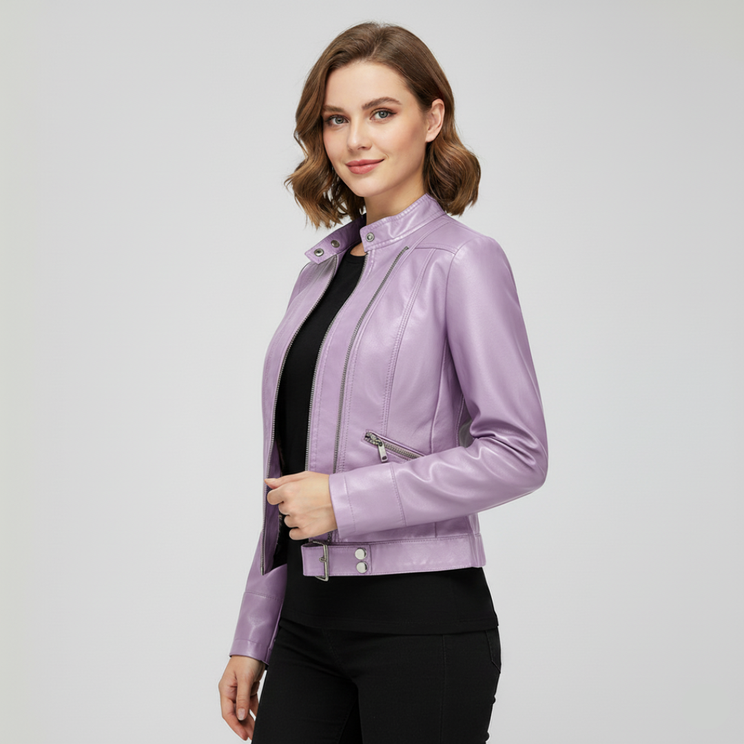 Delfina Damen Lederjacke