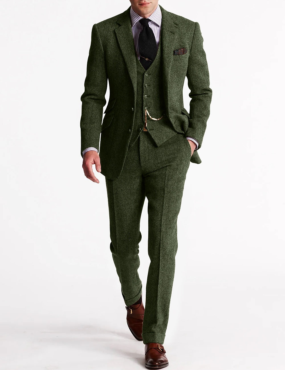 Herren Anzug Set 3-teilig