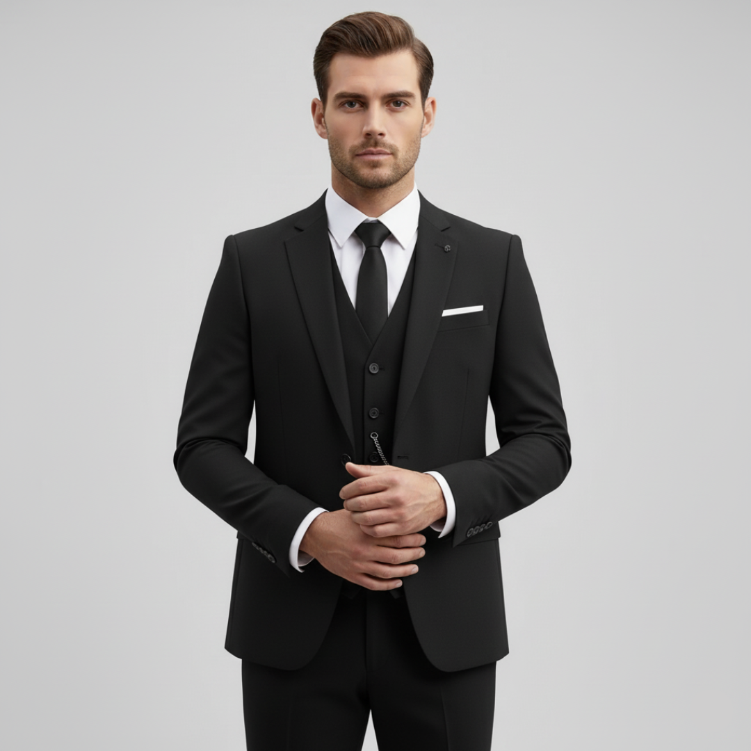 Francesco | Eleganter 3-teiliger Herrenanzug für Hochzeitsgäste