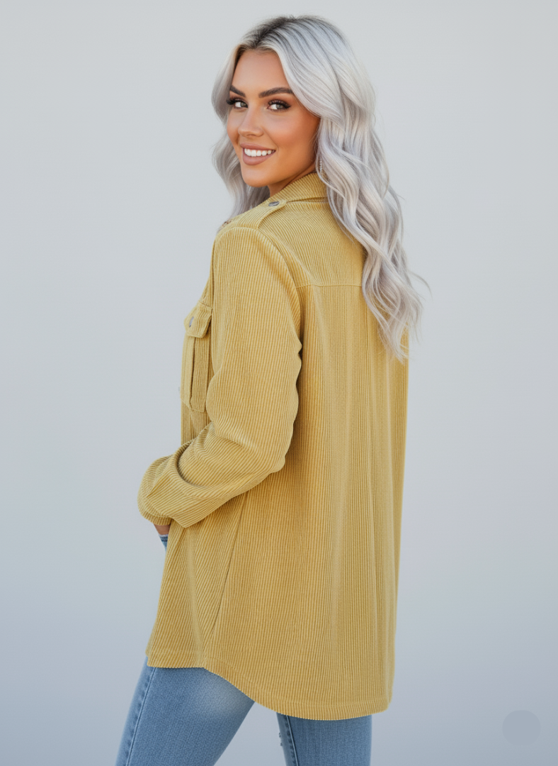 Rosaria | Trendige Damen Cordjacke