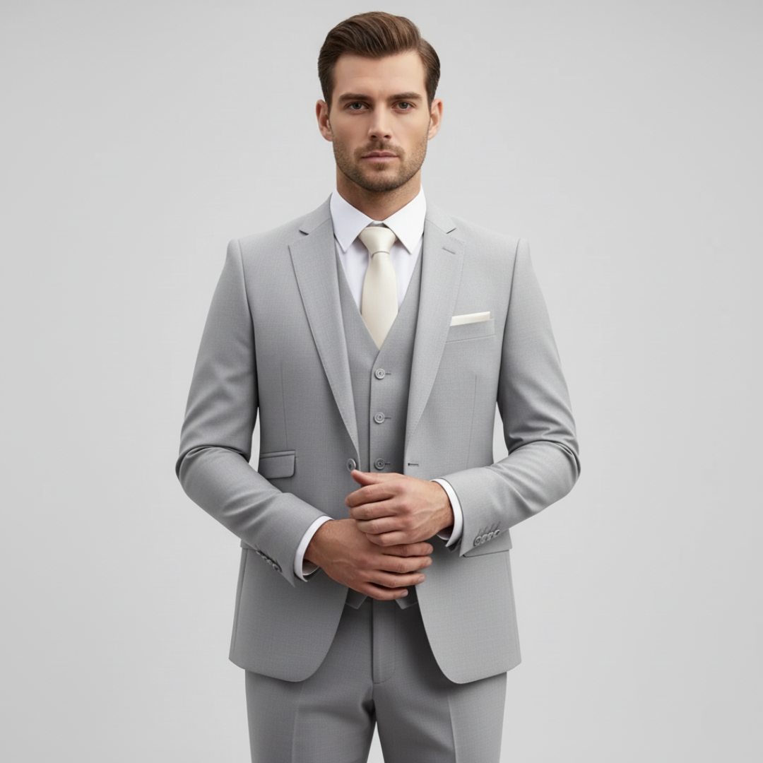 Francesco | Eleganter 3-teiliger Herrenanzug für Hochzeitsgäste