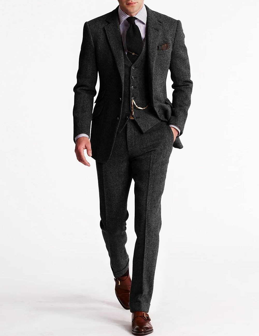 Herren Anzug Set 3-teilig