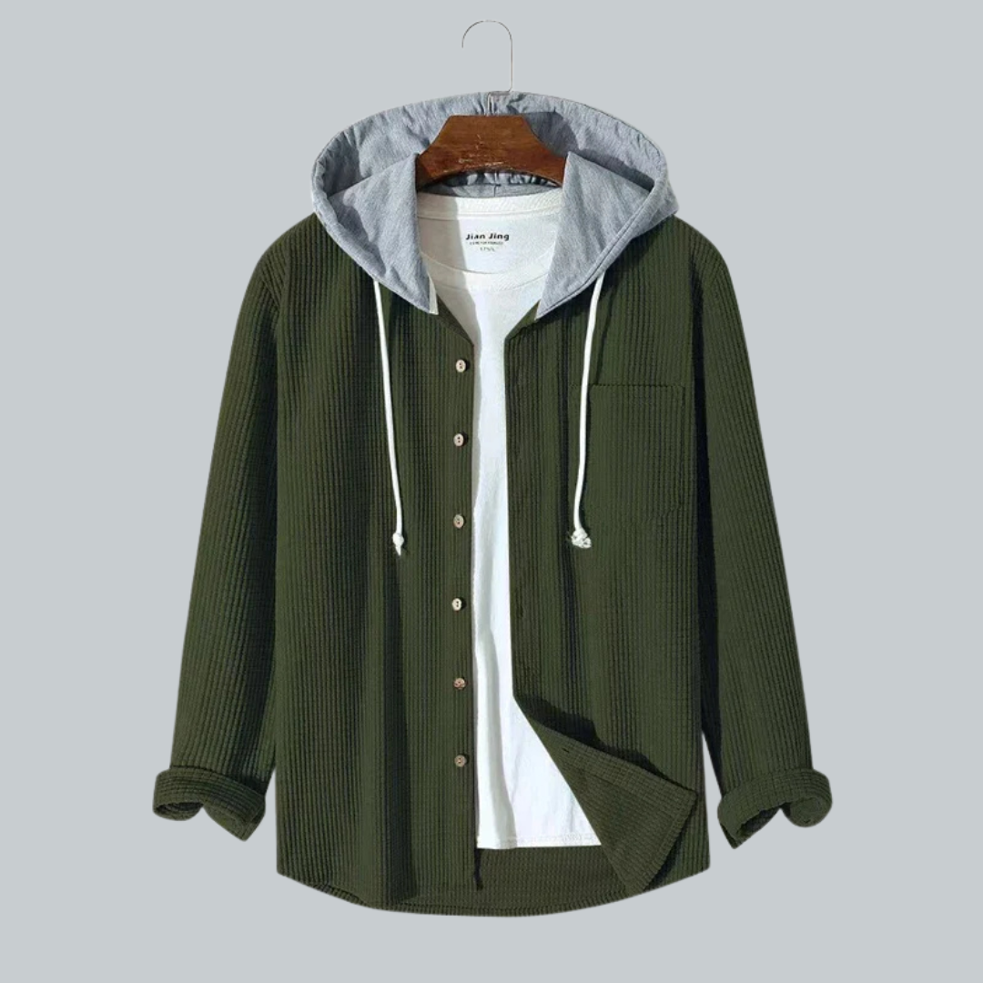 Sergio Herren Cordjacke mit Kapuze