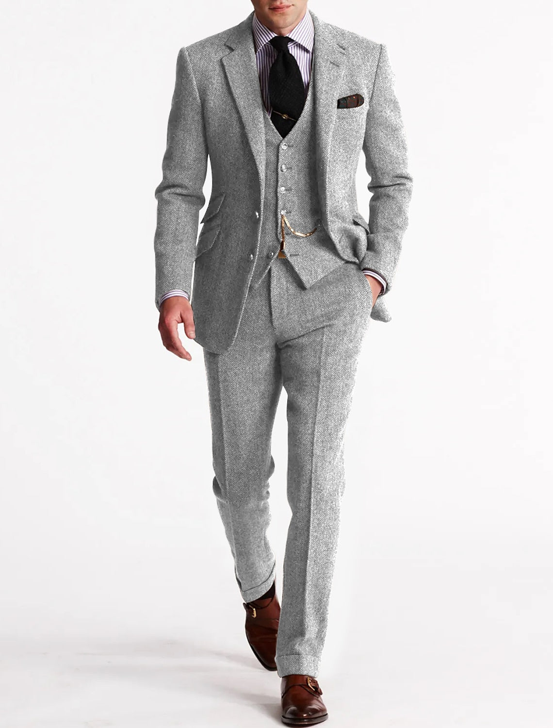 Herren Anzug Set 3-teilig