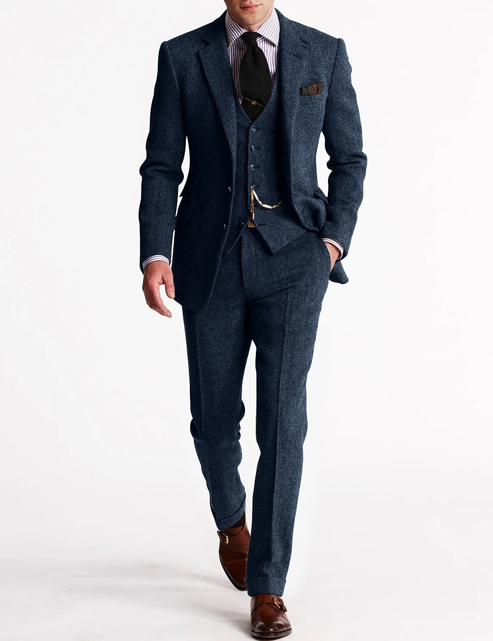 Herren Anzug Set 3-teilig