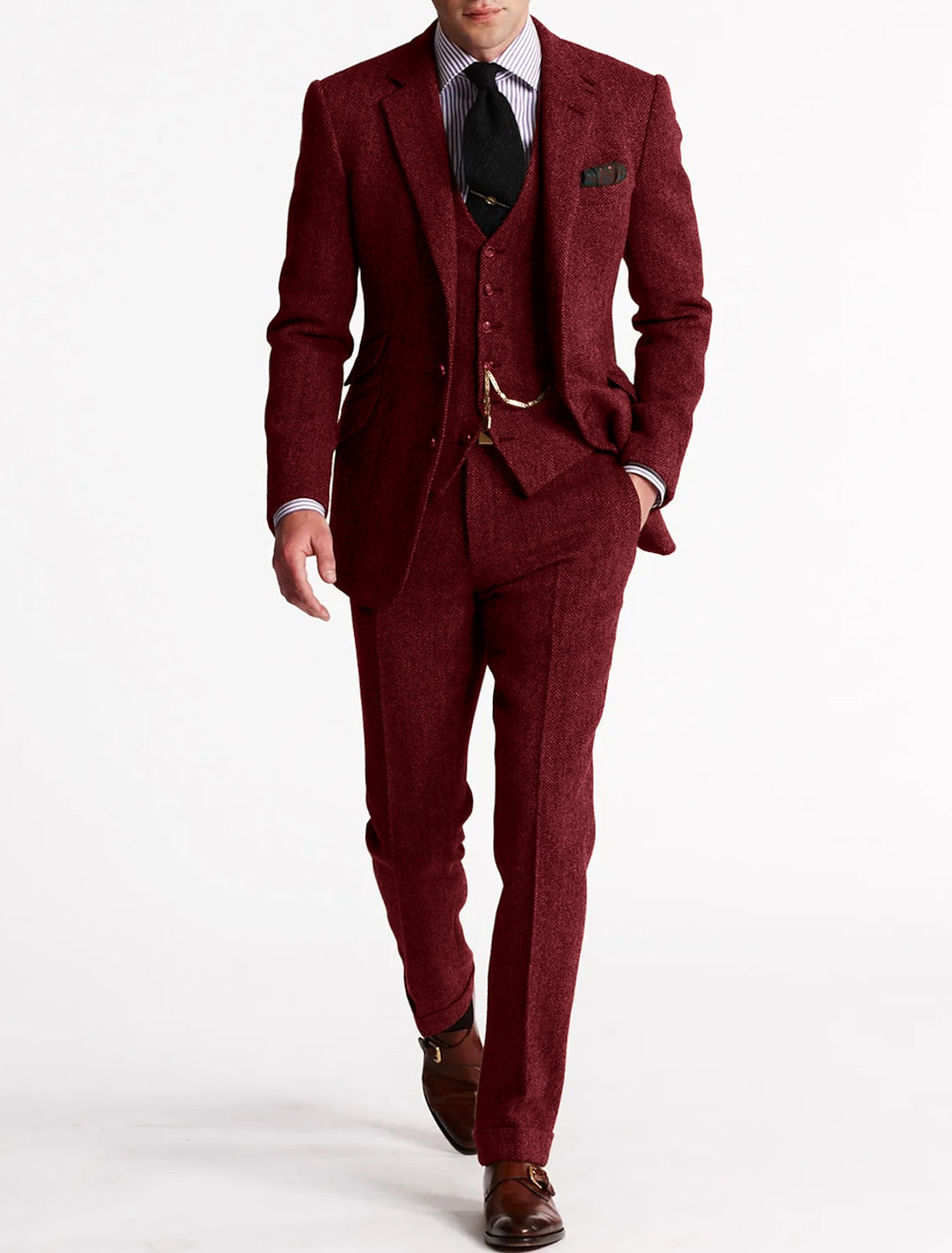 Herren Anzug Set 3-teilig