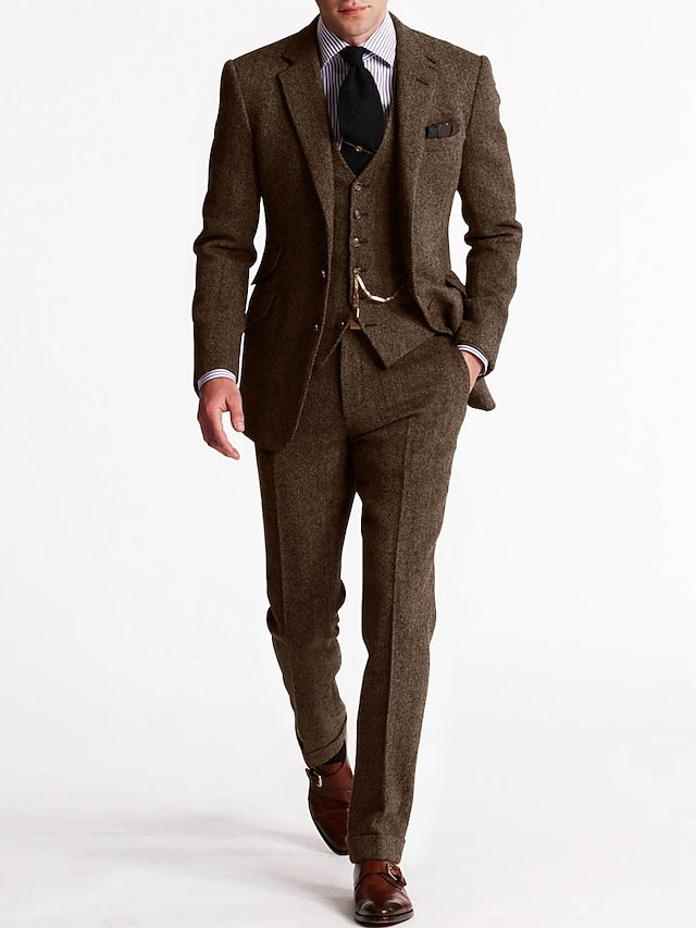 Herren Anzug Set 3-teilig