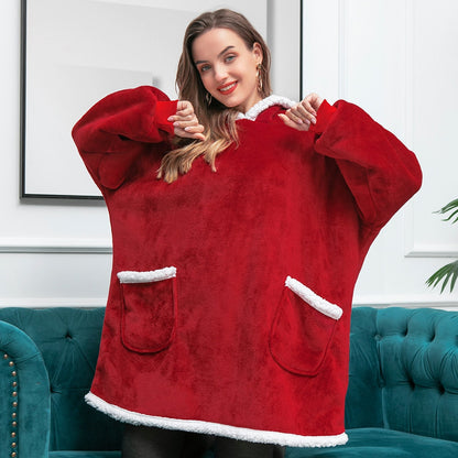 Caryn - Köstliche Kombination aus weichem Hoodie und kuscheliger Decke in einem!