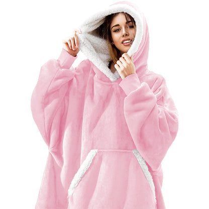 Caryn - Köstliche Kombination aus weichem Hoodie und kuscheliger Decke in einem!