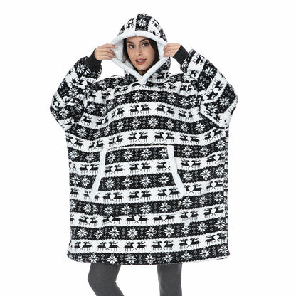 Caryn - Köstliche Kombination aus weichem Hoodie und kuscheliger Decke in einem!