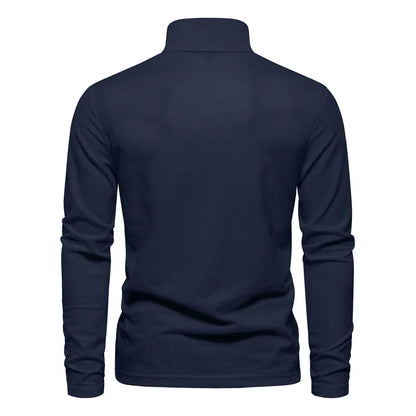 Herren Langarm-Polohemd