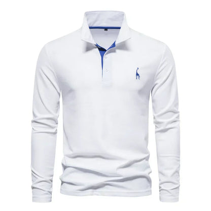 Herren Langarm-Polohemd