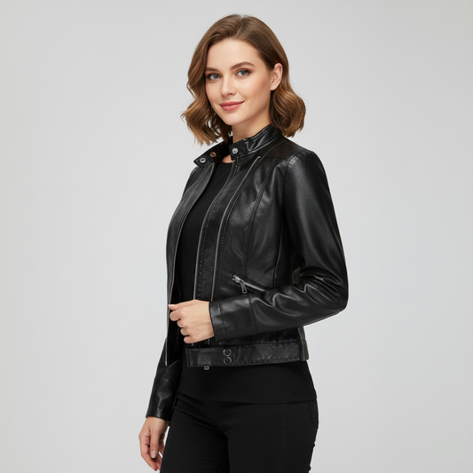 Delfina Damen Lederjacke