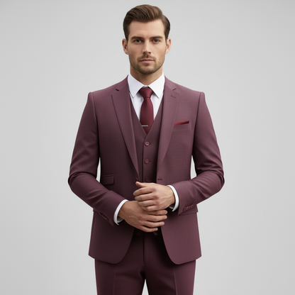 Francesco | Eleganter 3-teiliger Herrenanzug für Hochzeitsgäste