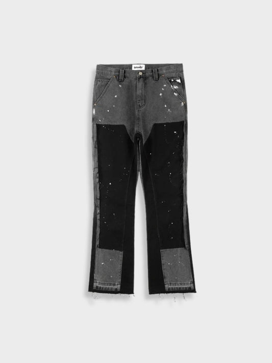 Vintage hose - Herren Denim Jeans Patched