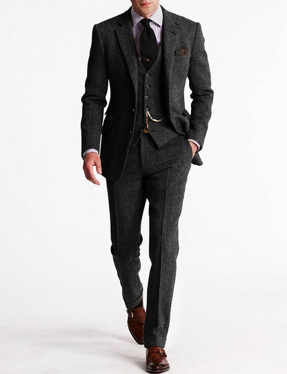 Herren Anzug Set 3-teilig